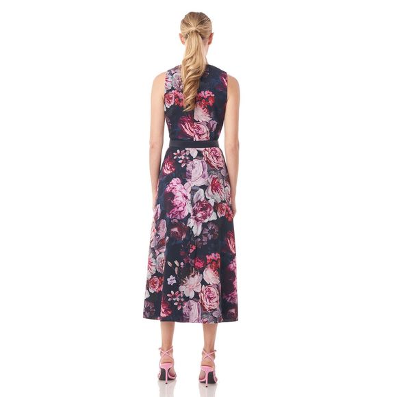KAY UNGER JULIA WRAP DRESS US 4 $349 - Picture 2 of 11